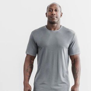 NoBull Mens Lightweight Tee - Grey, Medium, NWT